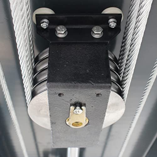 Stratus SAE-P48C G3 4 Post 8,000 LBS Capacity Manual Release Compact Storage Parking Car Lift With Casters