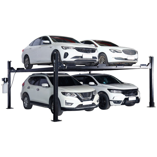 9,000LB 4-Post Double Deck Parking Storage Car Lift - HW-9KDP