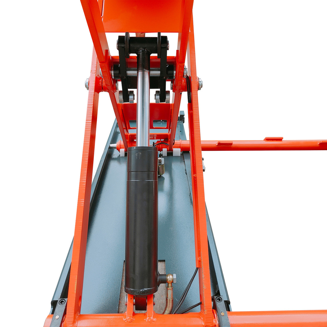 Stratus SAE-MS10000P Extra Wide Extra Tall Commercial Grade 10,000 LBS Open Center Mobile Mid Rise Pneumatic Safety Lock Release Scissor Vehicle Lift 110V