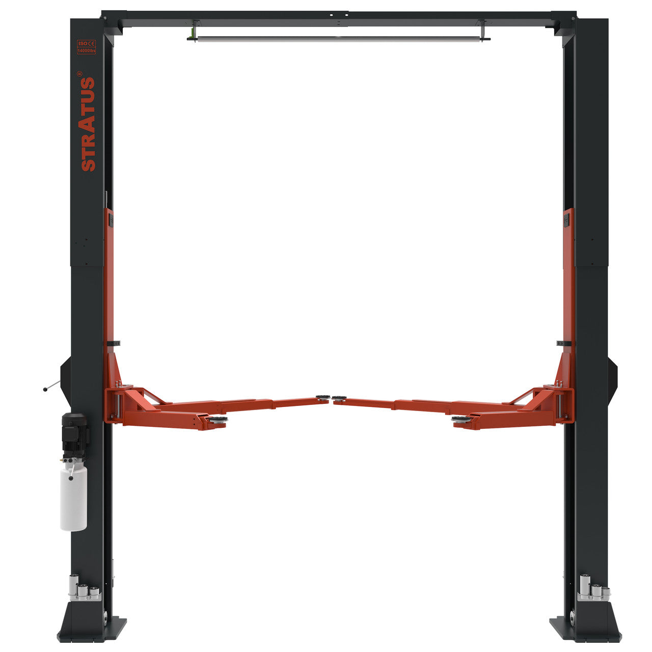 Stratus SAE-C14X Overhead Clear Floor Direct Drive 14,000 LBS Capacity Single Point Manual Release Auto Lift
