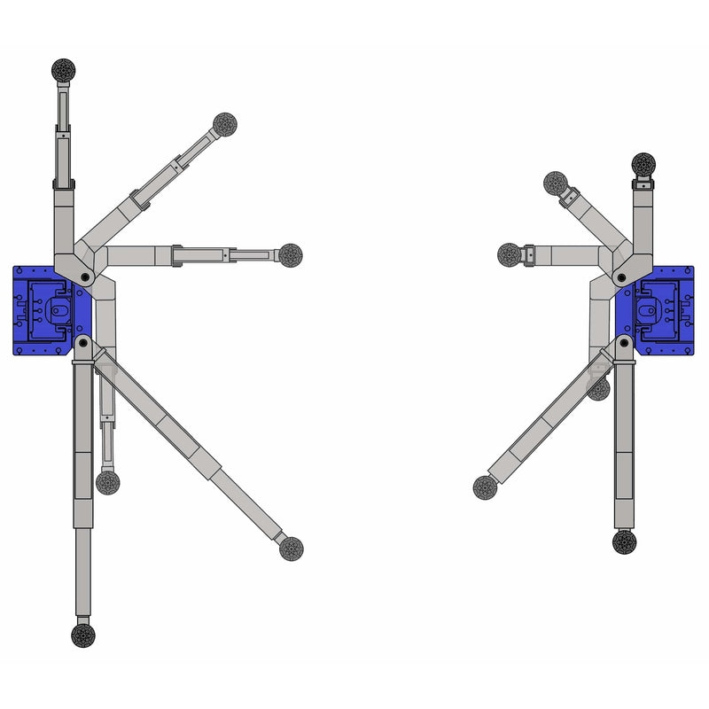 Tuxedo TP11KC-DX 11,000 lb Two Post Clear Floor --Direct Drive - Bi-Symmetric - 3 Stage - Single Point
