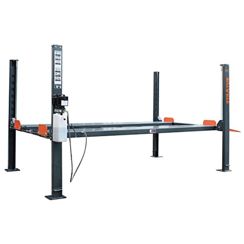 Stratus SAE-P48C G3 4 Post 8,000 LBS Capacity Manual Release Compact Storage Parking Car Lift With Casters