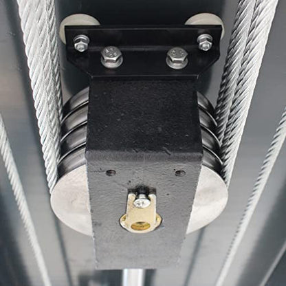 Stratus SAE-P48C G3 4 Post 8,000 LBS Capacity Manual Release Compact Storage Parking Car Lift With Casters