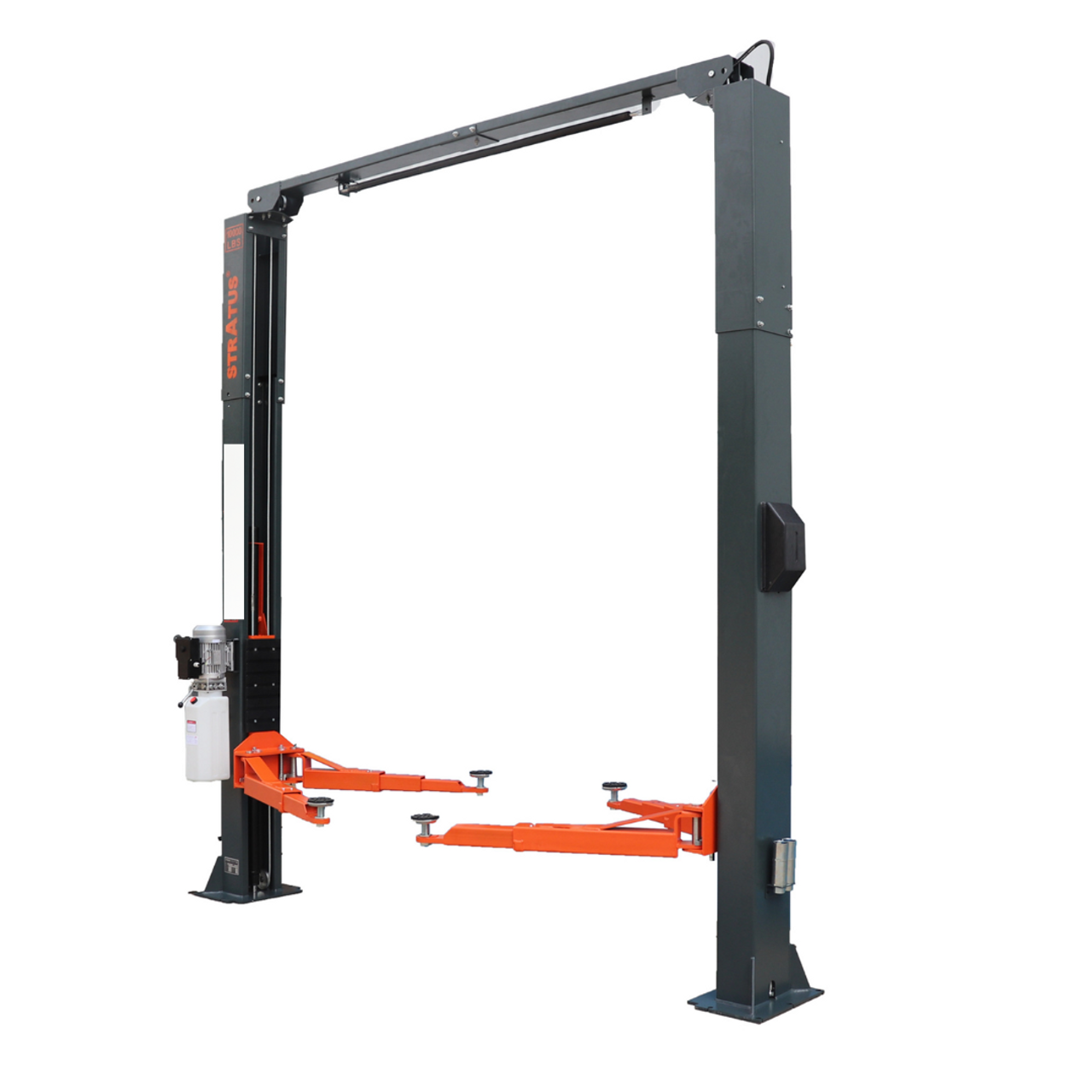 Stratus SAE-C10P Pro Asymmetric & Symmetric 2-in-1 Clear Floor Direct Drive 10,000 LBS Capacity Single Point Manual Release Car Lift