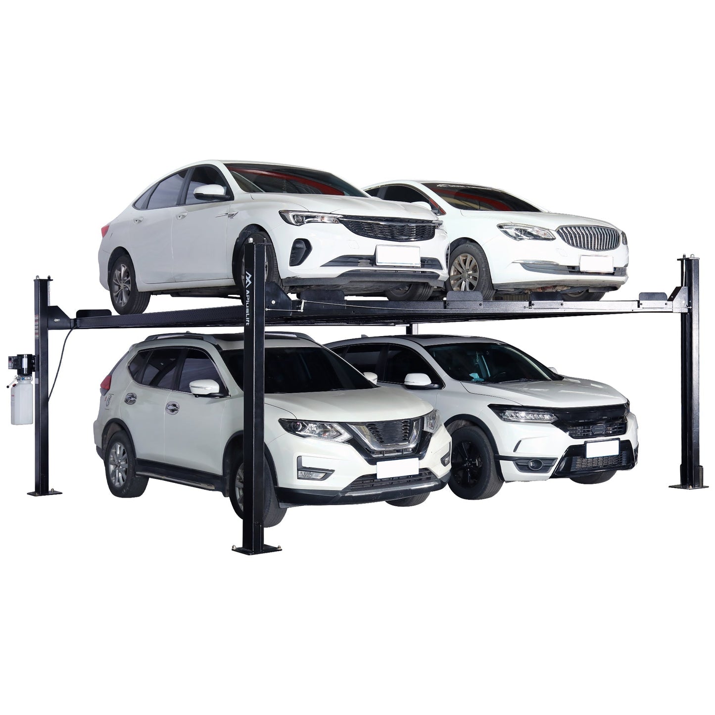 9,000LB 4-Post Double Deck Parking Storage Car Lift - HW-9KDP