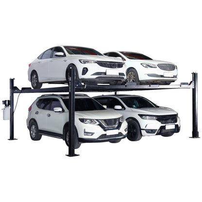 9,000LB 4-Post Double Deck Parking Storage Car Lift - HW-9KDP