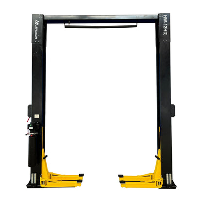12,000LB 2-Post Overhead Single Release Direct Drive Car Lift with 3 Year Warranty - HW-12HD