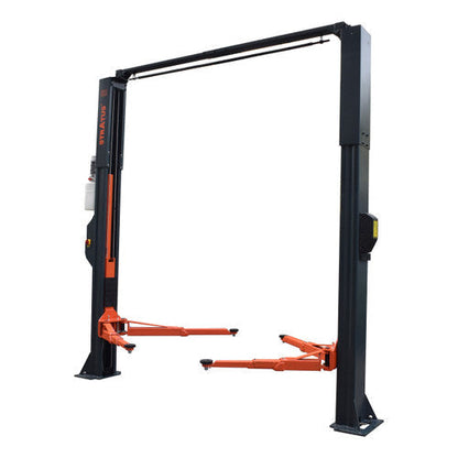 Stratus SAE-C10XE Extra Wide Asymmetric & Symmetric 2-in-1 Clear Floor Direct Drive 10,000 LBS Capacity Electric Safety Lock Release Car Lift