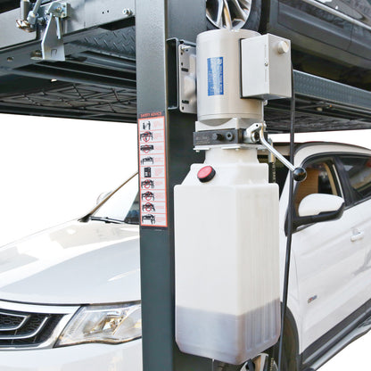 Stratus SAE-P410 4 Post 10,000 LBS Capacity Manual Release Storage Car Lift (Caster Kit Sold Separately)