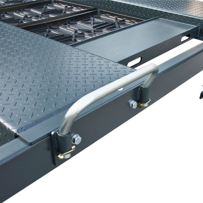 Stratus SAE-P410 4 Post 10,000 LBS Capacity Manual Release Storage Car Lift (Caster Kit Sold Separately)