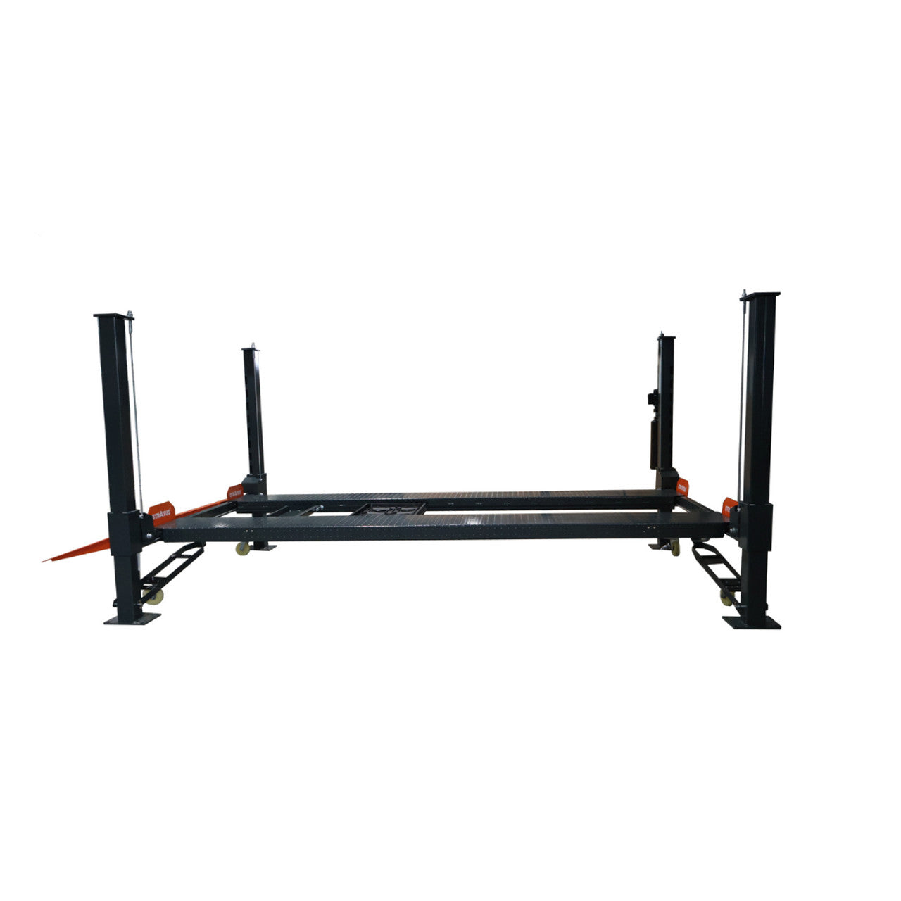 Stratus SAE-P48P Boxed Steel Construction & Sleeve Containment 8,000 Lbs Capacity Manual Release 4 Post Mobile Compact Storage Parking Car Lift