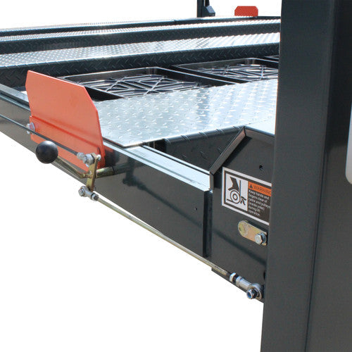 Stratus SAE-P49D 4 Post 9,000 LBS Capacity Manual Release Double Parking Car Lift (Caster Kit Sold Separately)