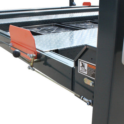 Stratus SAE-P49D 4 Post 9,000 LBS Capacity Manual Release Double Parking Car Lift (Caster Kit Sold Separately)