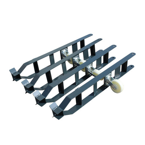Stratus SAE-P49D 4 Post 9,000 LBS Capacity Manual Release Double Parking Car Lift (Caster Kit Sold Separately)