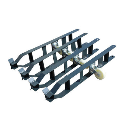 Stratus SAE-P49D 4 Post 9,000 LBS Capacity Manual Release Double Parking Car Lift (Caster Kit Sold Separately)