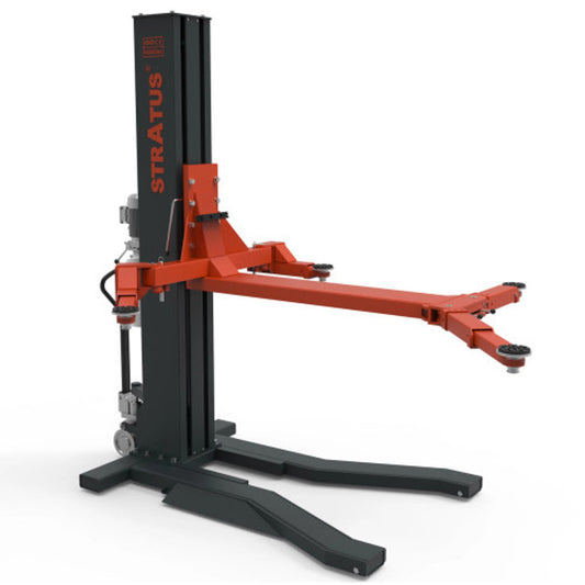 Stratus SAE-S66M Single Post 6,600 Lbs. Capacity Manual Safety Lock Release Car Lift