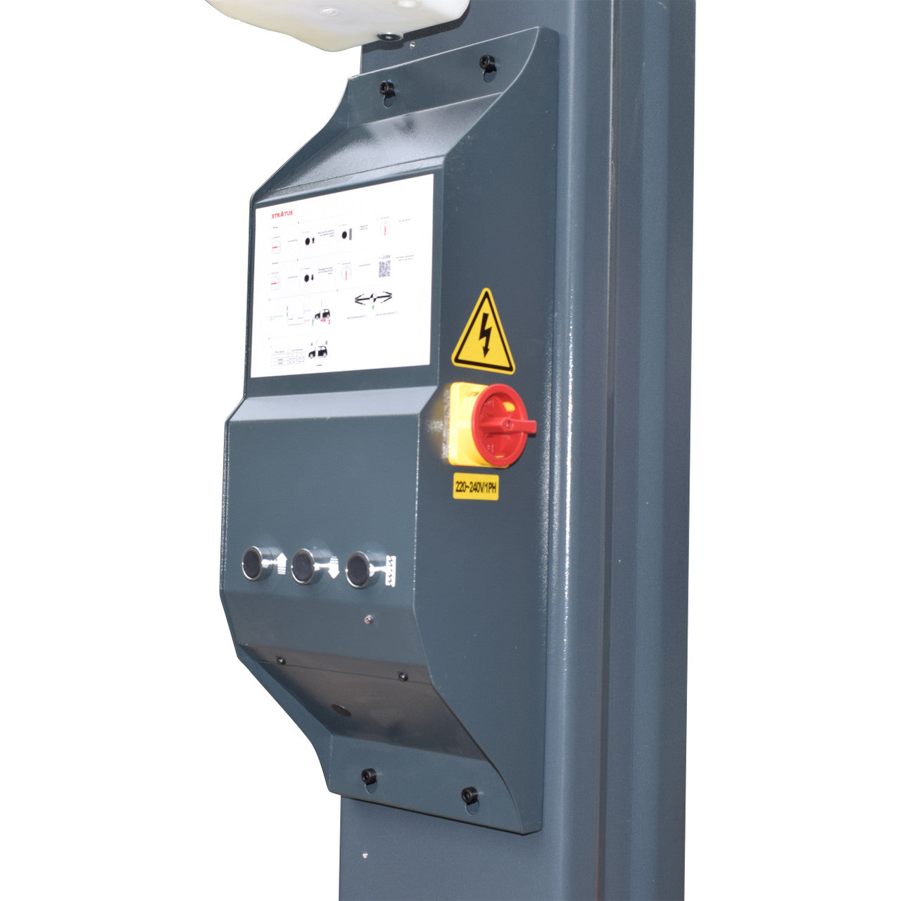 Stratus SAE-C10XE Extra Wide Asymmetric & Symmetric 2-in-1 Clear Floor Direct Drive 10,000 LBS Capacity Electric Safety Lock Release Car Lift