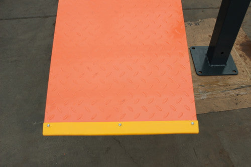 Stratus SAE-P49C Compact Enclosed 4 Post 9,000 LBS Capacity Manual Release Storage Parking Car Lift With Casters
