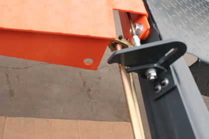 Stratus SAE-P49C Compact Enclosed 4 Post 9,000 LBS Capacity Manual Release Storage Parking Car Lift With Casters