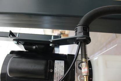 Stratus SAE-P49C Compact Enclosed 4 Post 9,000 LBS Capacity Manual Release Storage Parking Car Lift With Casters
