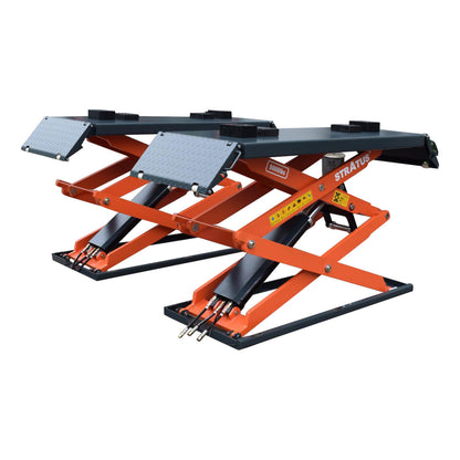 Stratus SAE-UT9000 G3 Commercial Grade On-Ground or In-Ground Mount Low Profile Full Rise Scissor Car Lift Generation 3
